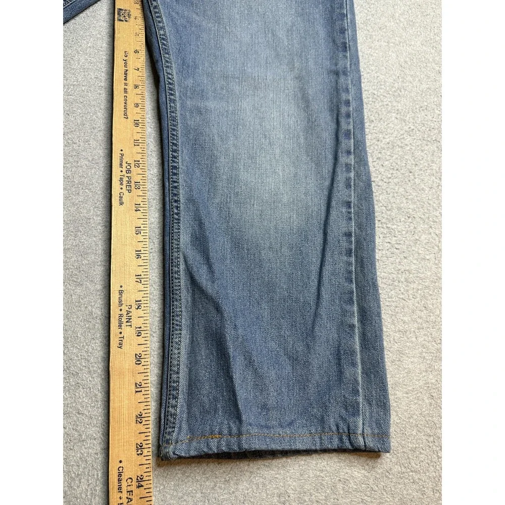 Levi's 505 Jeans Mens 34x29 (34x23) Medium Wash Blue Straight Leg Denim Workwear